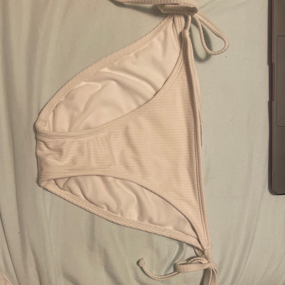 White bikini bottoms